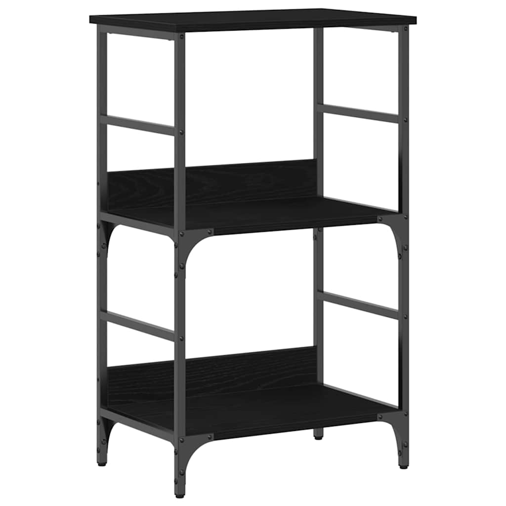 Bookshelf Black oak 50x33x82cm Engineered Wood